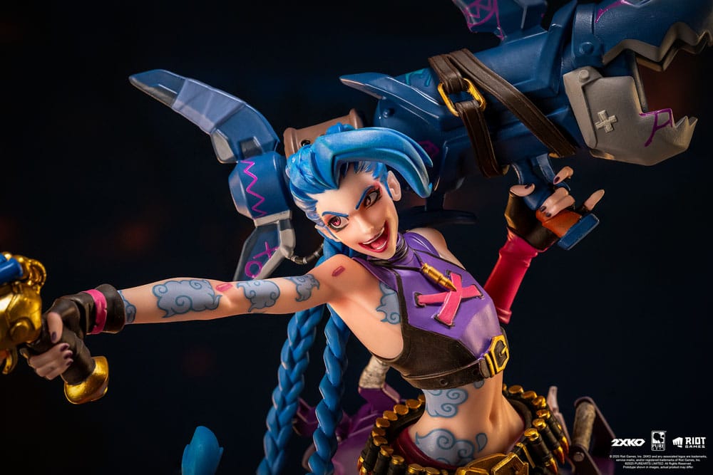 League of Legends Statue 1/10 2XKO Jinx & Warwick Diorama 37 cm  0713929404940