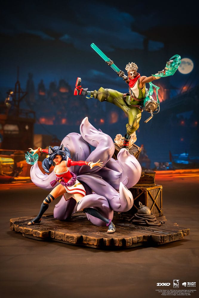 League of Legends Statue 1/10 2XKO Ekko & Ahri Diorama 30 cm    0713929404957