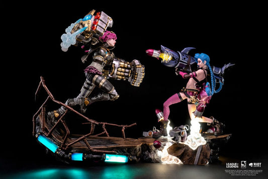 League of Legends Statues 1/6 2-Pack Vi & Jinx 0713929407408