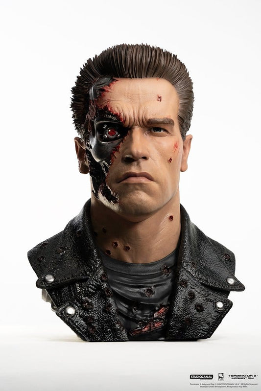 Terminator 2 Replik 1/1 T-800 Model 101 Battle Damaged Art Mask 47 cm 0713929403769