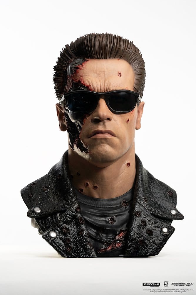 Terminator 2 Replik 1/1 T-800 Model 101 Battle Damaged Art Mask 47 cm 0713929403769
