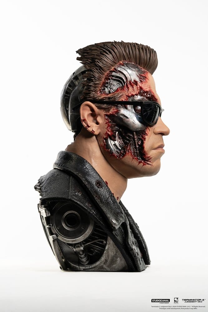 Terminator 2 Replik 1/1 T-800 Model 101 Battle Damaged Art Mask 47 cm 0713929403769