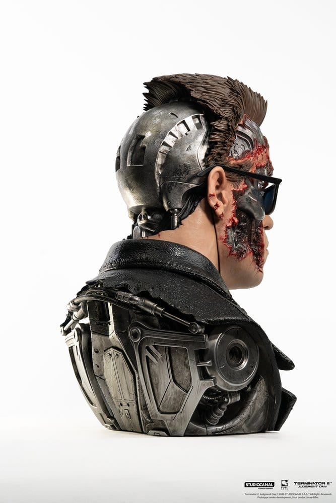 Terminator 2 Replik 1/1 T-800 Model 101 Battle Damaged Art Mask 47 cm 0713929403769