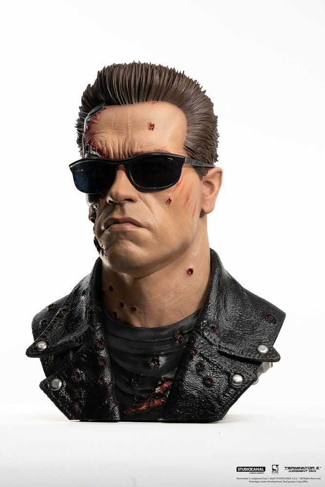 Terminator 2 Replik 1/1 T-800 Model 101 Battle Damaged Art Mask 47 cm 0713929403769