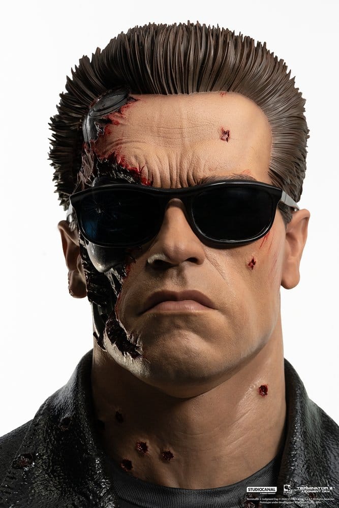 Terminator 2 Replik 1/1 T-800 Model 101 Battle Damaged Art Mask 47 cm 0713929403769