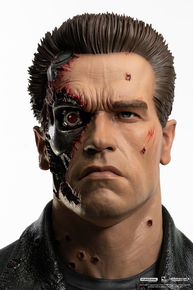 Terminator 2 Replik 1/1 T-800 Model 101 Battle Damaged Art Mask 47 cm 0713929403769