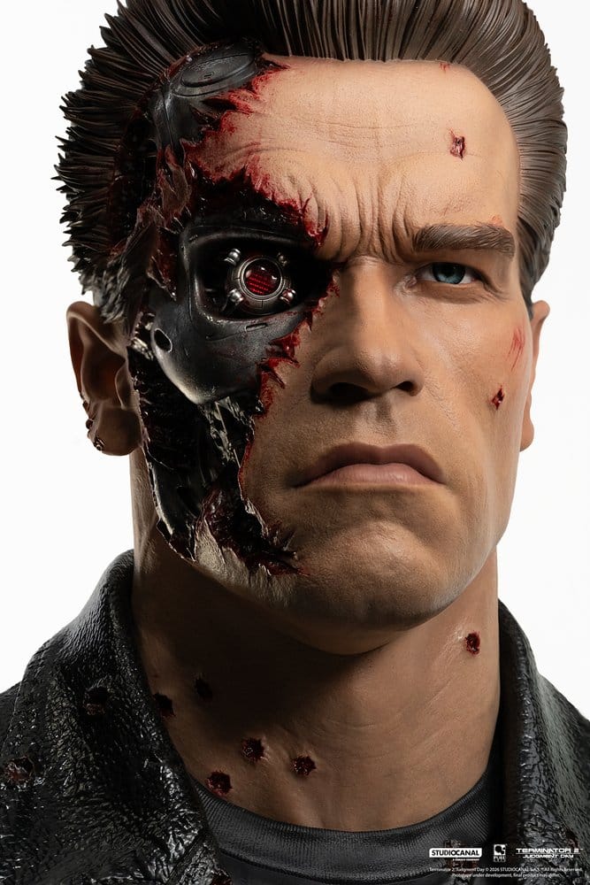 Terminator 2 Replik 1/1 T-800 Model 101 Battle Damaged Art Mask 47 cm 0713929403769