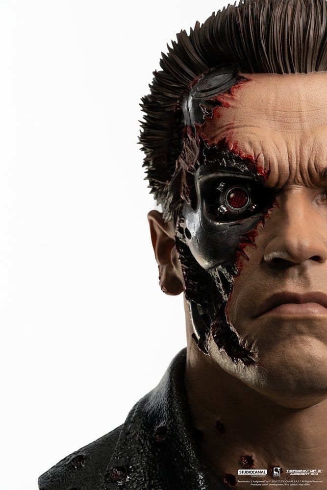 Terminator 2 Replik 1/1 T-800 Model 101 Battle Damaged Art Mask 47 cm 0713929403769