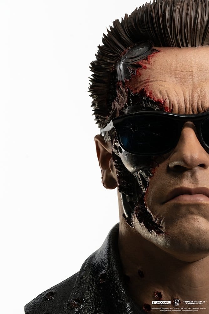Terminator 2 Replik 1/1 T-800 Model 101 Battle Damaged Art Mask 47 cm 0713929403769