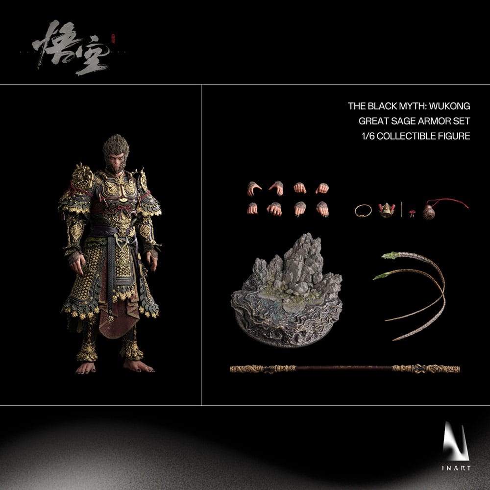 Black Myth: Wukong Action Figure 1/6 Great Sage Armor Wukong 40 cm 6972662531618