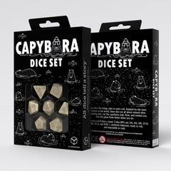 Capybara Dice Set of 7 Sleepie 5907699498710