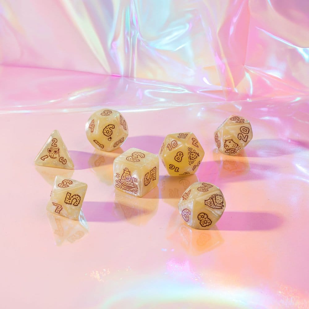 Capybara Dice Set of 7 Sleepie 5907699498710