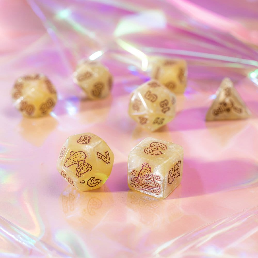 Capybara Dice Set of 7 Sleepie 5907699498710