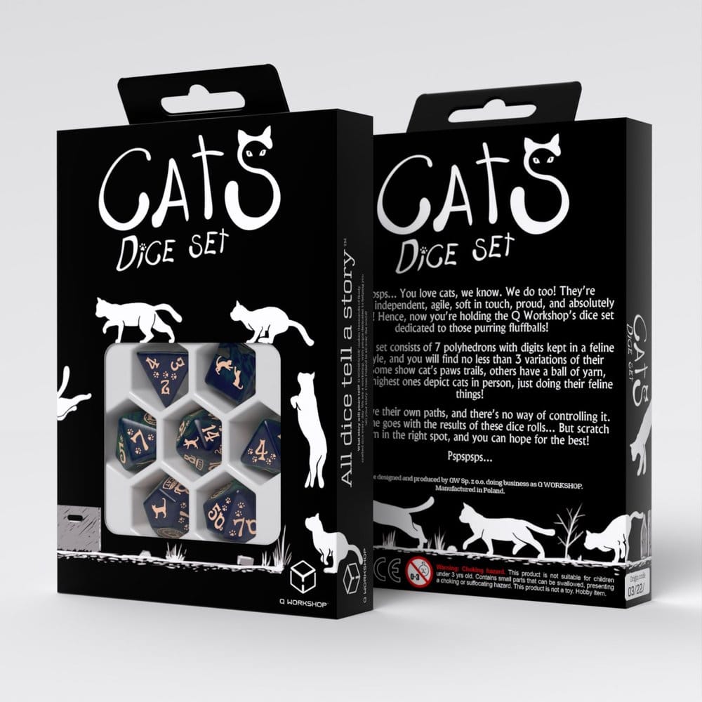 CATS Dice Set of 7 Mittens 5907699499175