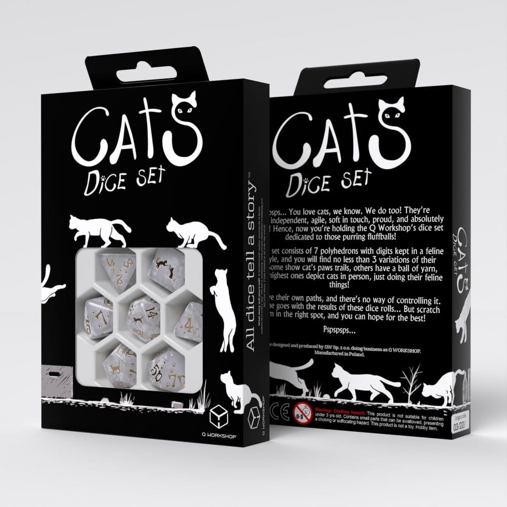 CATS Dice Set of 7 Purrl 5907699499182