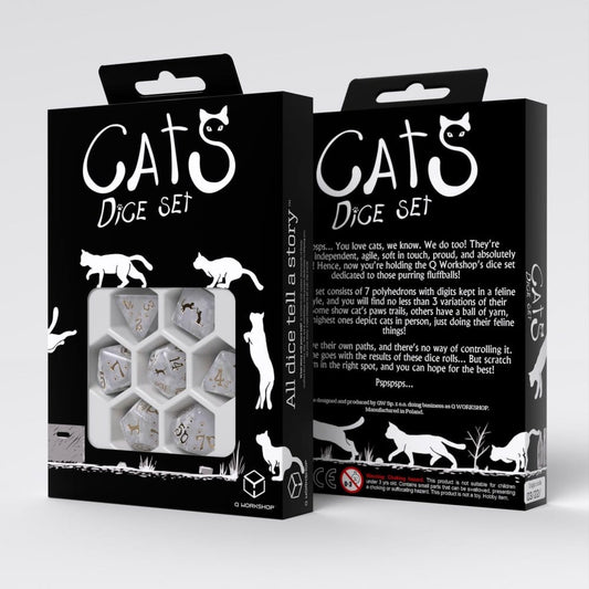 CATS Dice Set of 7 Purrl 5907699499182