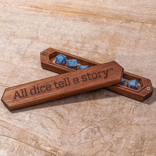 Q Workshop Sapelli Dice Box All dice tell a story 5907699497423