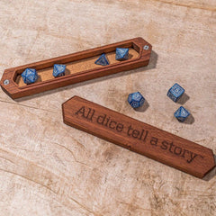 Q Workshop Sapelli Dice Box All dice tell a story 5907699497423