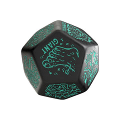 Viridian Jumbo Dice Monster Generator Die D12 Black  5907699498628
