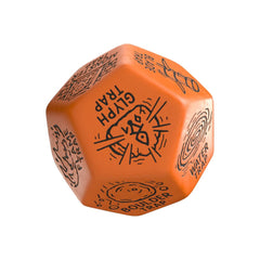 Viridian Jumbo Dice Trap Generator Die D12 Orange 5907699498598