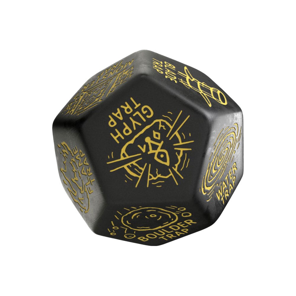 Viridian Jumbo Dice Trap Generator Die D12 Black  5907699498604