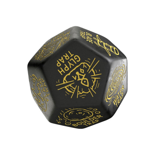 Viridian Jumbo Dice Trap Generator Die D12 Black  5907699498604