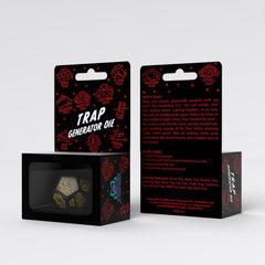 Viridian Jumbo Dice Trap Generator Die D12 Black  5907699498604