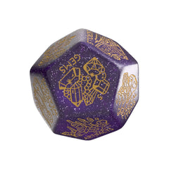 Viridian Jumbo Dice Treasure Generator Die D12 Shimmering Purple 5907699498536