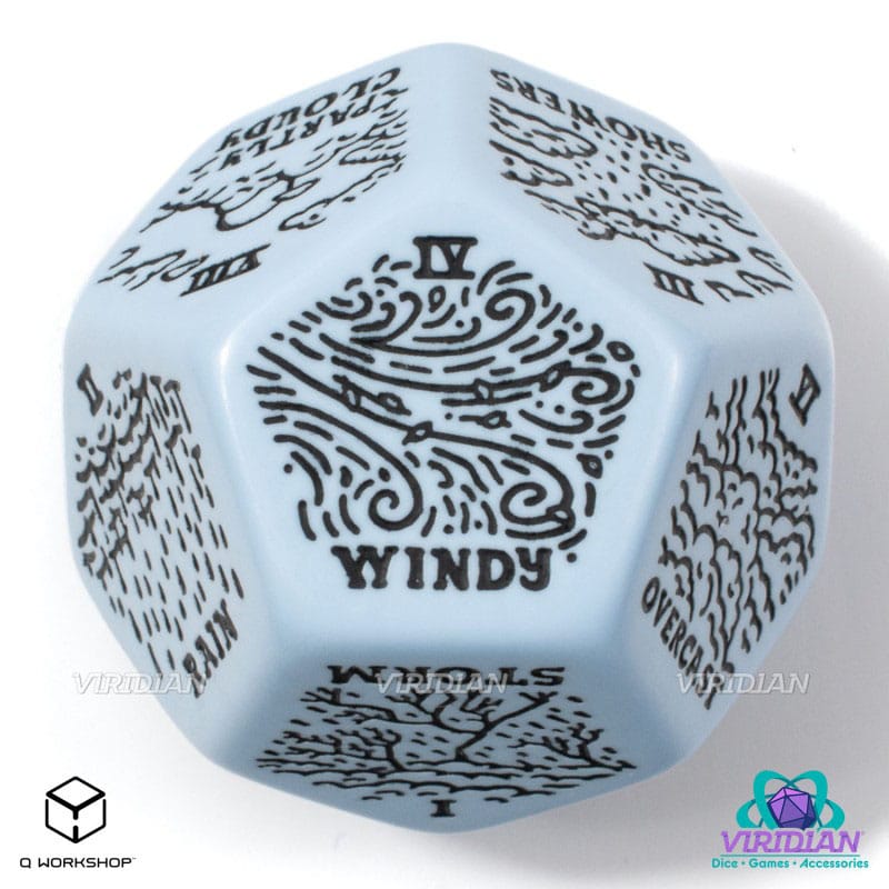 Viridian Jumbo Dice Weather Generator Die D12 Blue  5907699498567