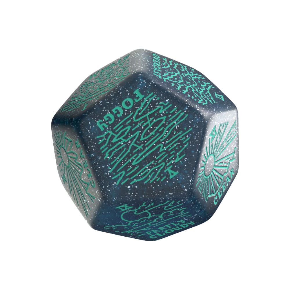 Viridian Jumbo Dice Weather Generator Die D12 Turquise 5907699498574