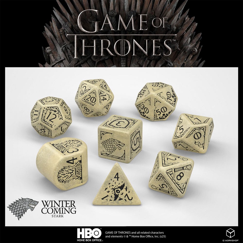 Game of Thrones Dice Set Stark (8) 5907699497676