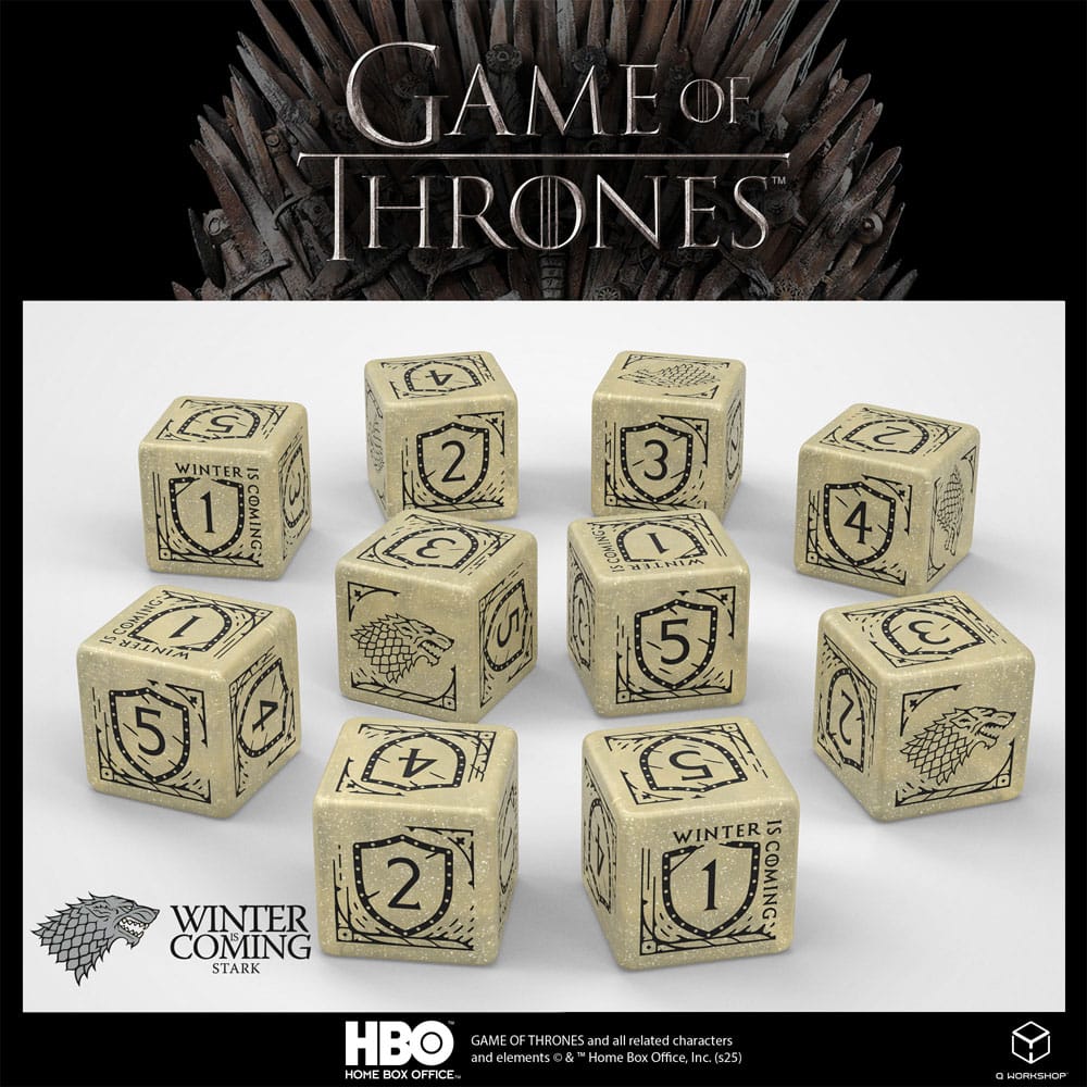 Game of Thrones Dice Set Stark 10xD6 (10) 5907699497683
