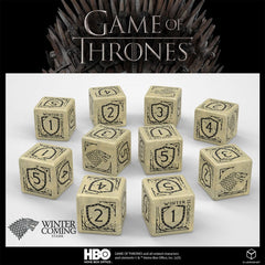 Game of Thrones Dice Set Stark 10xD6 (10) 5907699497683