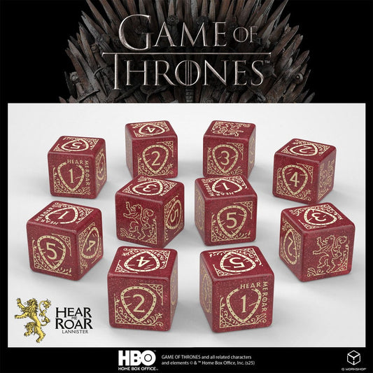 Game of Thrones Dice Set Lannister 10xD6 (10) 5907699497706