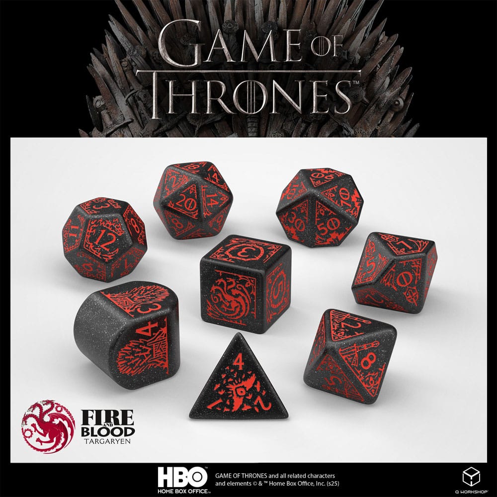 Game of Thrones Dice Set Targaryen (8) 5907699497713