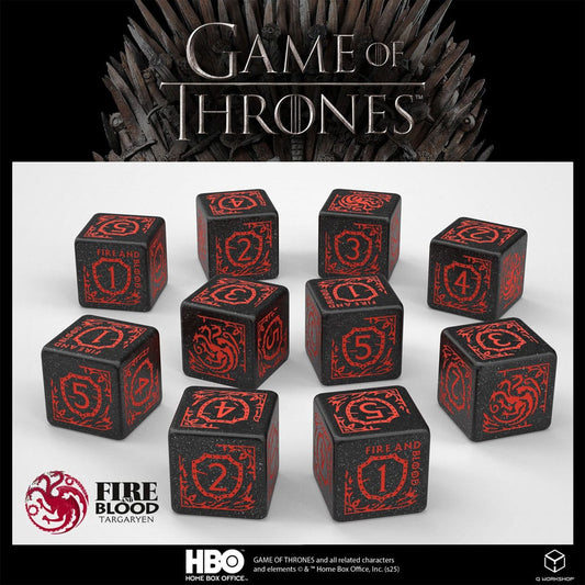 Game of Thrones Dice Set Targaryen 10xD6 (10) 5907699497720