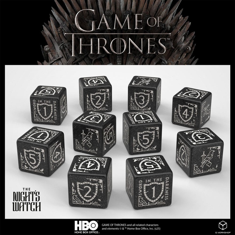 Game of Thrones Dice Set Night's Watch 10xD6 (10) 5907699497768