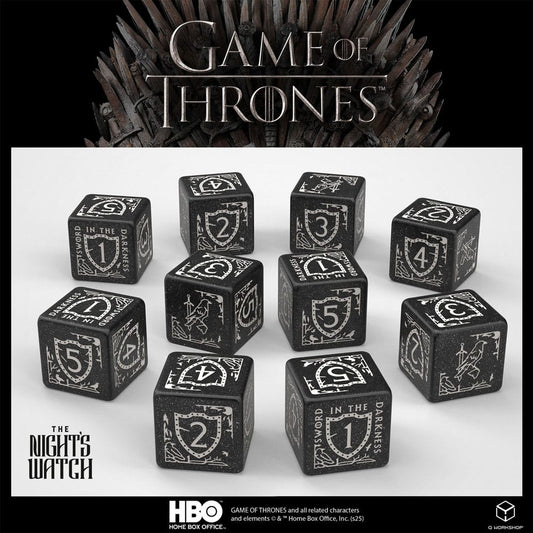 Game of Thrones Dice Set Night's Watch 10xD6 (10) 5907699497768