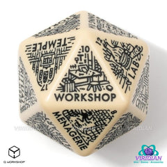 Viridian Jumbo Dice Dungeon Room Generator D20 Beige 5907699498642