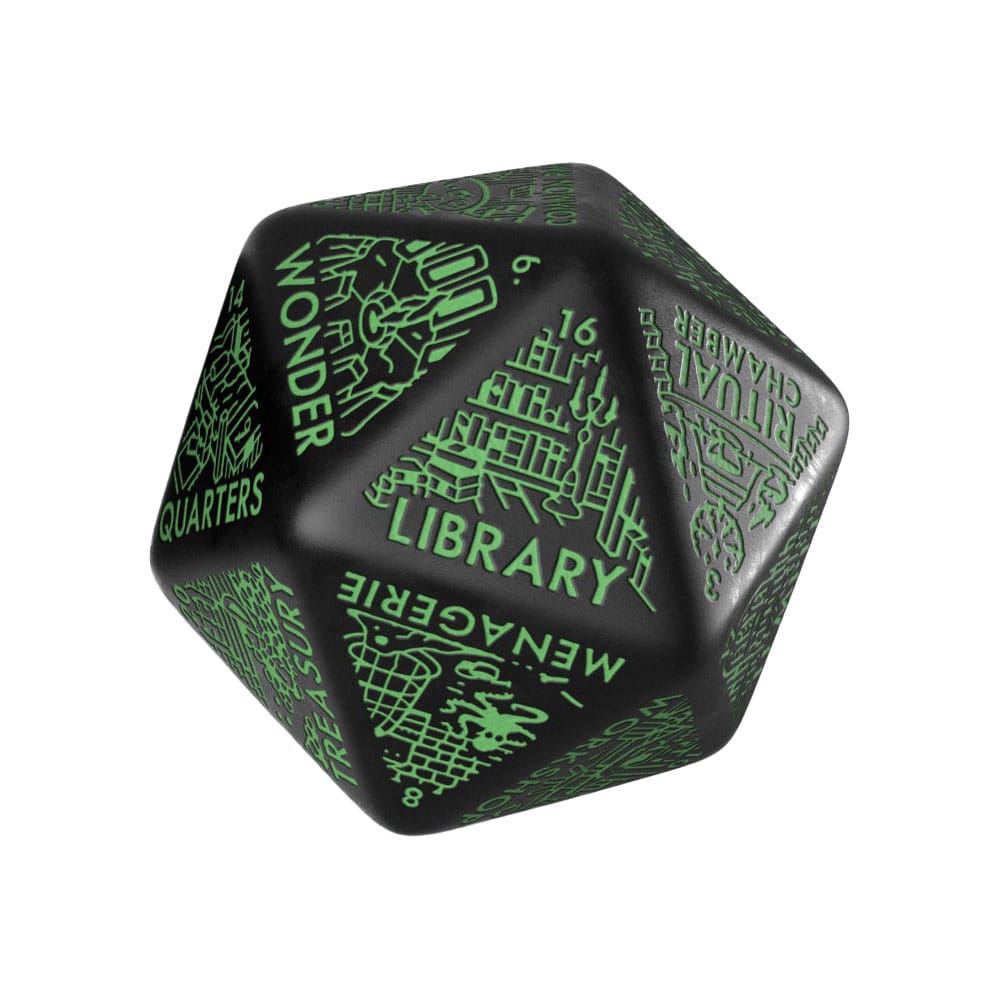 Viridian Jumbo Dice Dungeon Room Generator D20 Black  5907699498659
