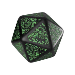 Viridian Jumbo Dice Dungeon Room Generator D20 Black  5907699498659