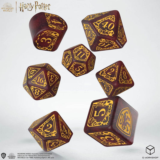 Harry Potter Dice Set Gryffindor Modern Dice Set - Red (7) 5907699496730