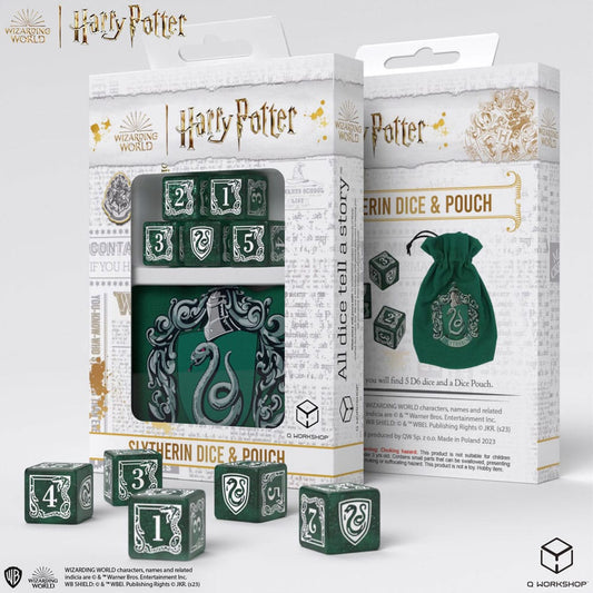 Harry Potter Dice Set Slytherin Dice & Pouch  5907699496853