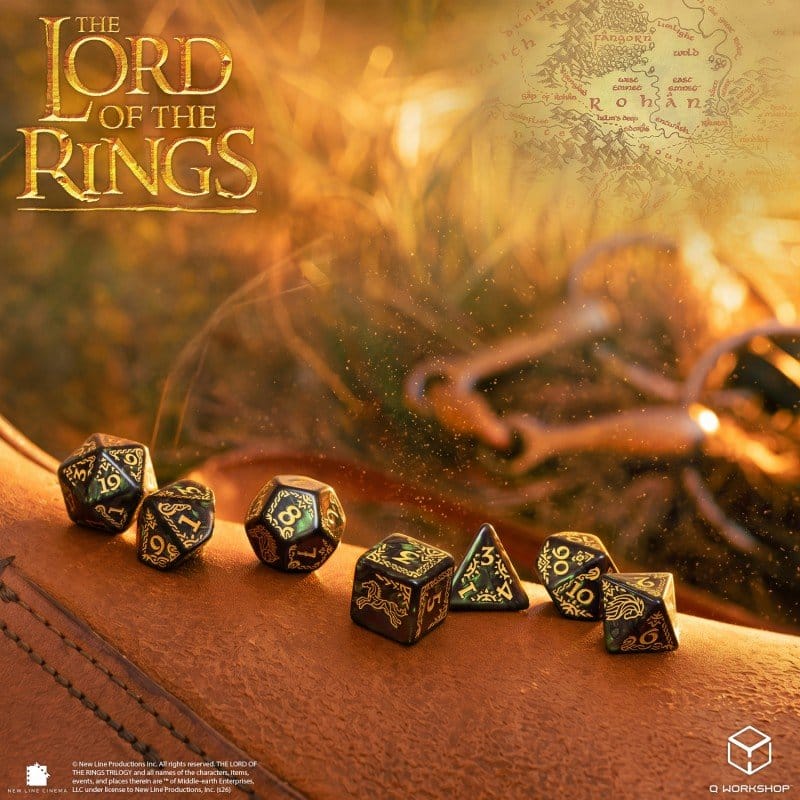 The Lord of the Rings Dice Set of 7 Rohan 5907699498727