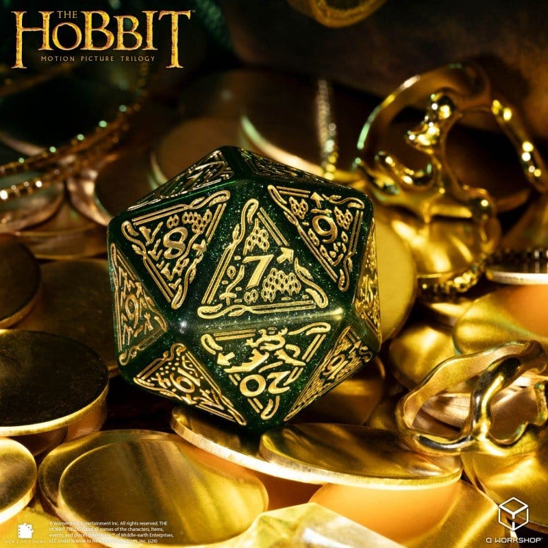 The Hobbit Spindown Jumbo Die Verdant TCG D20 5907699498741