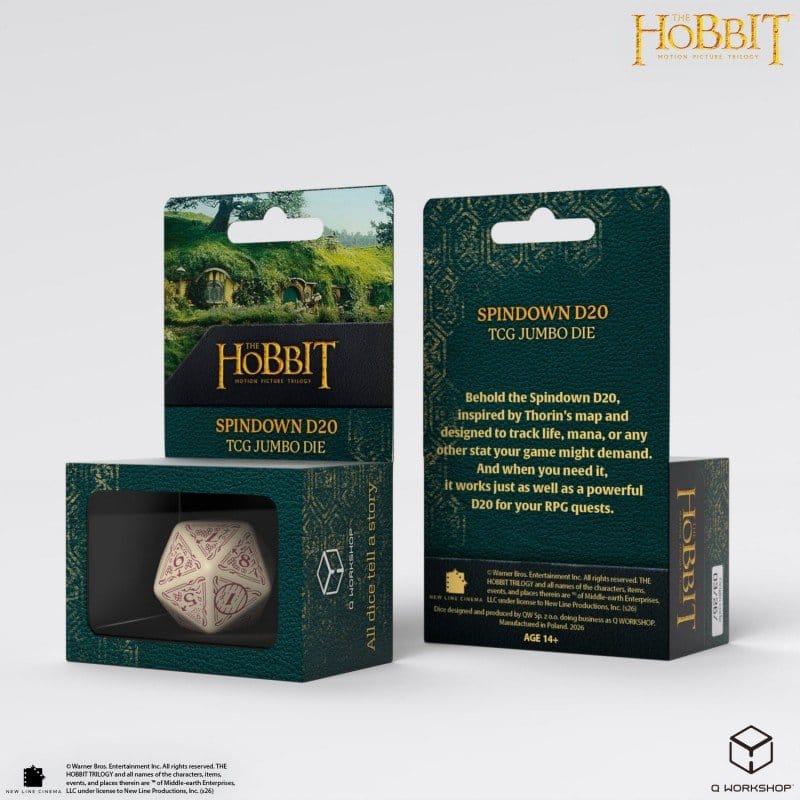 The Hobbit Spindown Jumbo Die Terra TCG D20 5907699498826