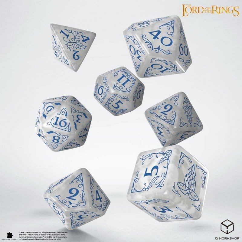 The Lord of the Rings Dice Set of 7 Rivendell (Stone) 5907699498932
