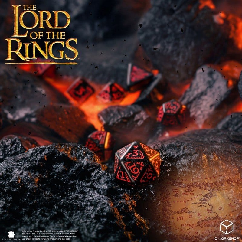 The Lord of the Rings Dice Set of 7 Mordor 5907699498956