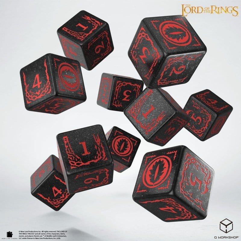 The Lord of the Rings: 10 D6 Dice Set Mordor 5907699498963