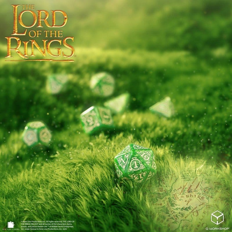 The Lord of the Rings Dice Set of 7 Shire 5907699498970